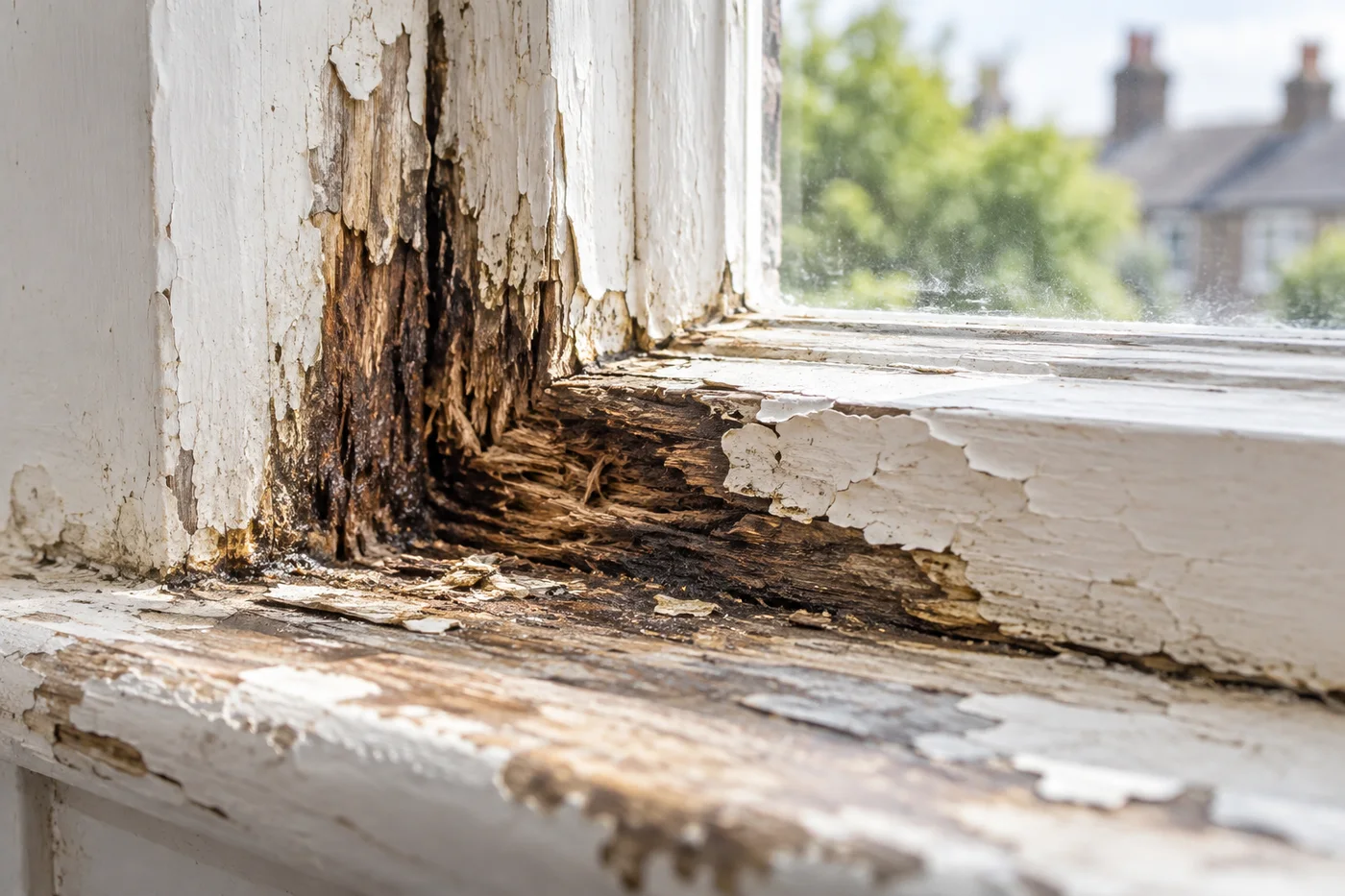 Wet rot treatment service visual